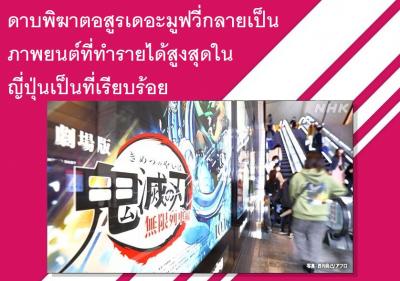 ดาบพิฆาตอสูรเดอะมูฟวี่กลายเป็นภาพยนต์ที่ทำรายได้สูงสุดในญี่ปุ่นเป็นที่เรียบร้อย