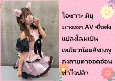 ไอซาวะ มิยุ นางเอก AV ชื่อดัง แปลงโฉมเป็นเหมียวน้อยสีชมพู ส่งสายตาออดอ้อนทำใจปลิว