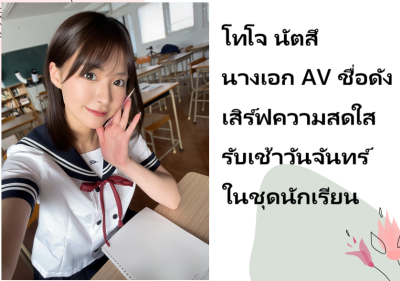 โทโจ นัตสึ นางเอก AV ชื่อดัง เสิร์ฟความสดใสรับเช้าวันจันทร์ในชุดนักเรียน