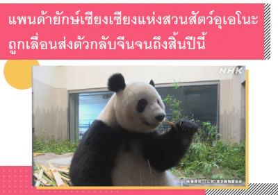 แพนด้ายักษ์เซียงเซียงแห่งสวนสัตว์อุเอโนะถูกเลื่อนส่งตัวกลับจีนจนถึงสิ้นปีนี้