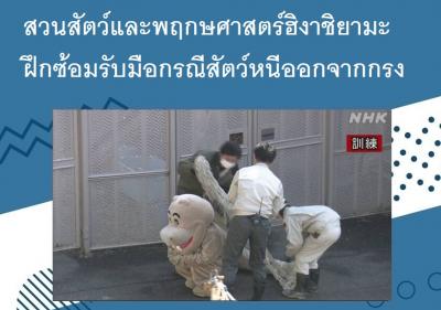 สวนสัตว์และพฤกษศาสตร์ฮิงาชิยามะฝึกซ้อมรับมือกรณีสัตว์หนีออกจากกรง