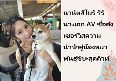 นานัตสึโมริ ริริ นางเอก AV ชื่อดัง เซอร์วิสความน่ารักคู่น้องหมาพันธุ์ชิบะสุดคิวท์