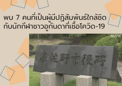 พบ 7 คนที่เป็นผู้มีปฏิสัมพันธ์ใกล้ชิดกับนักกีฬาชาวอูกันดาที่เชื้อโควิด-19