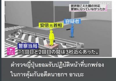 ตำรวจญี่ปุ่นยอมรับปฏิบัติหน้าที่บกพร่องในการคุ้มกันอดีตนายกฯ อาเบะ